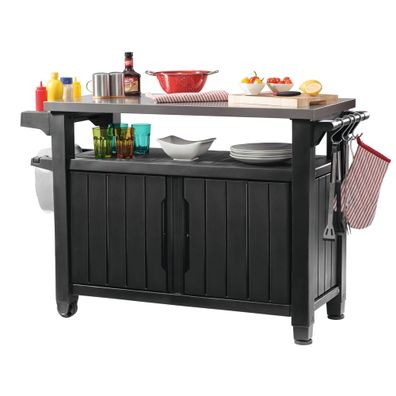 Odkladací grilovací stolík 134x52 cm Unity – Keter