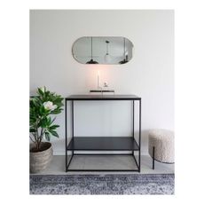 Nástenné zrkadlo s rámom v zlatej farbe House Nordic Jersey, 35 x 80 cm