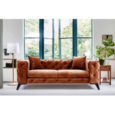 Luxusná dvojmiestna pohovka ComoDeluxe - oranžová