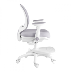 Detská rastúca stolička Neoseat KIDDY ONE — látka, sivá