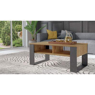 Konferenčný stolík MODERN 2P - antracit/dub artisan