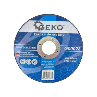 Rezný kotúč na kov GEKO, 115x1,0x22,23mm