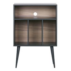 Gramofónová skrinka z borovicového dreva v čierno-prírodnej farbe 60x83 cm James – WOOOD