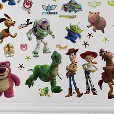 York Wallcoverings Svietiace nálepky na stenu s Disney motívom WOODY a kamaráti