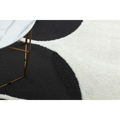 Dywany Łuszczów , AKCIA: 80x150 cm Kusový koberec Mode 8598 geometric cream/black, čiernobiela, detská izba
