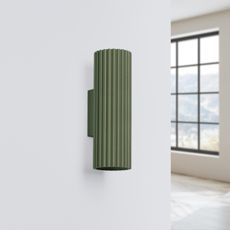 Sollux SL.1657 - Nástenné svietidlo KARBON 2xGU10/10W/230V zelená