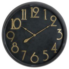 Estila Štýlové čierne retro hodiny SOHO 80cm