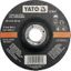 Kotúč na kov 125 x 22 x 6,8 mm vypuklý brúsny INOX - YT-5947