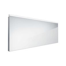 Nimco Zrkadlá - Zrkadlo s LED osvetlením, 120x60 cm, hranaté, alumínium ZP 8006