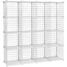 Boxxx KOMBINÁCIA REGÁLOV, biela, železo, 123/123/31 cm