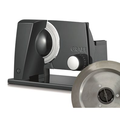 GRAEF SKS 11022 elektrický krájač s 2 kotúčmi, čierna
