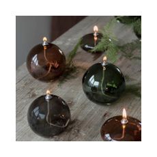 Sklenená olejová lampa (výška 10 cm) Aura – Mette Ditmer Denmark