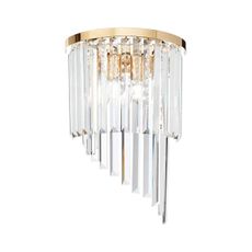 Ideal Lux - Krištáľové nástenné svietidlo CARLTON 3xE14/40W/230V zlatá