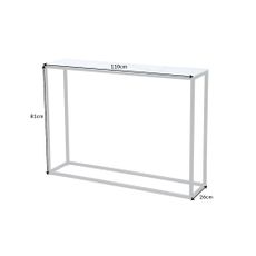 Konzolový stolík Elegance 110 cm so vzhľadom bieleho mramoru