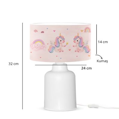 Detská lampička CANDY 1xE27/40W/230V ružová/biela
