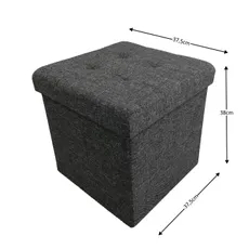 KONDELA Falon taburetka tmavosivá