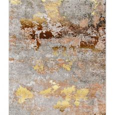 Dywany Łuszczów Kusový koberec Miro 51463.802 Abstraction grey/gold - 160x220 cm