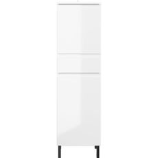 Biela vysoká kúpeľňová skrinka 34x120 cm Salinas - Germania