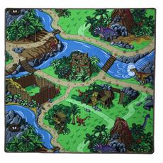 Vopi , Detský kusový koberec Dino štvorec, 300x300, viacfarebná, detská izba