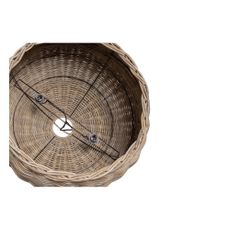 Prírodná závesná lampa z ratanu WOOOD Mooze, ø 80 cm