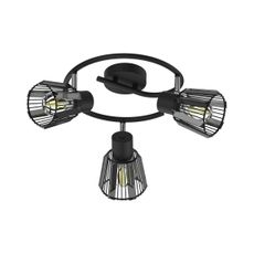 Prezent 27518 - Bodové svietidlo PONTEO 3xE27/40W/230V čierna