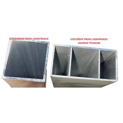 Deokork Hliníkový stolík / taburet TITANIUM