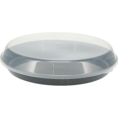 EH Servírovacia plastová misa s vekom 35,5 x 8,5 cm, čierna