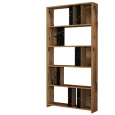 Hanah Home Knižnica Lime orech/čierna