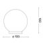 Ideal Lux - LED Stolná lampa MAPA 1xG9/3W/230V pr. 10 cm biela