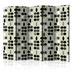 Paraván Black and White Dots Dekorhome 135x172 cm (3-dielny)