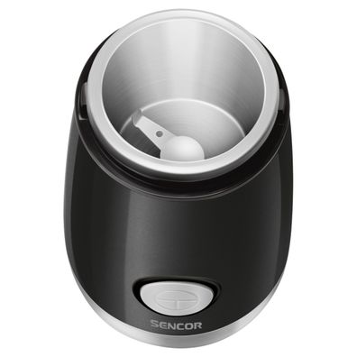 Sencor - Elektrický mlynček na zrnkovú kávu 60 g 150W/230V čierna/chróm