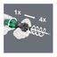 Wera 057480 Držiak bitov Kraftform Kompakt Turbo 826 T (1/4 x 146 mm)