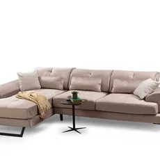 Hanah Home Rohová pohovka Frido béžová ľavá