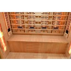 Infrasauna pre 4 osoby so soľným kameňom + turmalíny180x160x200cm