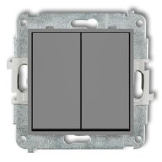 Vypínač mini sivý mat 27MWP-2