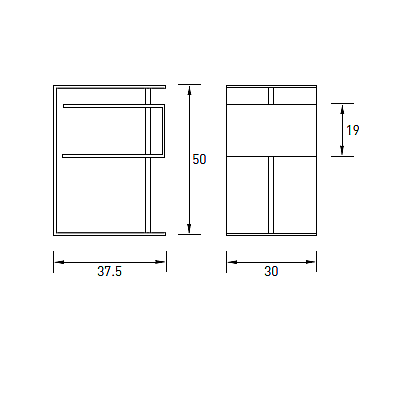 Radius design cologne Stolík RADIUS DESIGN (X-CENTRIC TABLE weiss 530C) biely