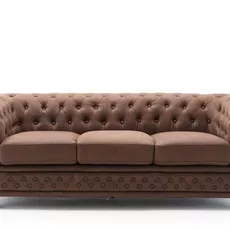 Dizajnová trojsedačka Chesterfield II 205 cm antik hnedá