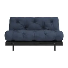 Tmavomodrá rozkladacia pohovka 140 cm Roots Black Night – Karup Design
