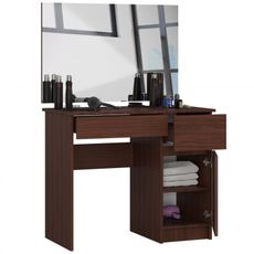 Toaletný stolík P-2/SL 900x600 pravá - wenge
