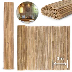 MultiGarden Obojstranná bambusová rohož 150x300 cm na plot balkóna terasy prírodná MultiGarden