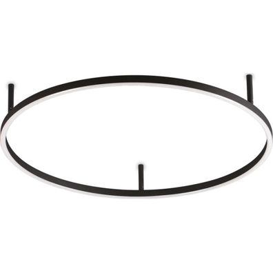 Ideal Lux - LED Stropné svietidlo ORACLE SLIM LED/37W/230V 2700K pr. 70 cm čierna