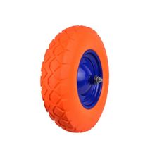 Koleso traktora 4.00-8 pevné PU oranžové/(5)