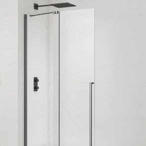 Sprchová zástena walk-in 120 cm SAT Xmotion PVD Gun metal SATBWIXM120GM