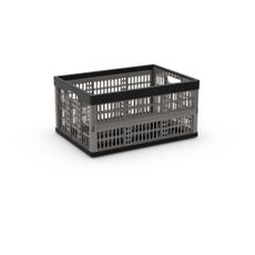 Sivý plastový úložný box 47,5x34,5x23,5 cm Folding Crate – KIS