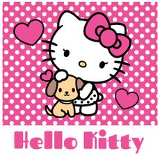 DETSKÝ LISOVANÝ BAVLNENÝ UTERÁK HELLO KITTY 30X30 CM VZOROVANÝ