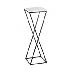 Stojan na kvety LOFT 70x24 cm čierna/biela