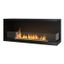 InFire - Rohový BIO krb 110x45 cm 3kW čierna