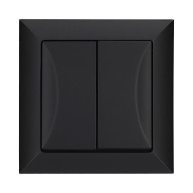 Dvojitý spínač POLA black 33201