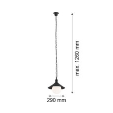Argon 3285 - Vonkajšie luster ERBA BIS 1xE27/60W/230V