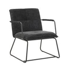 MID.YOU KRESLO, textil, čierna